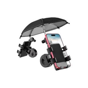 Universal Bike Phone Holder with Umbrella Compatible with Smartphones (3.5-6.5 inches)